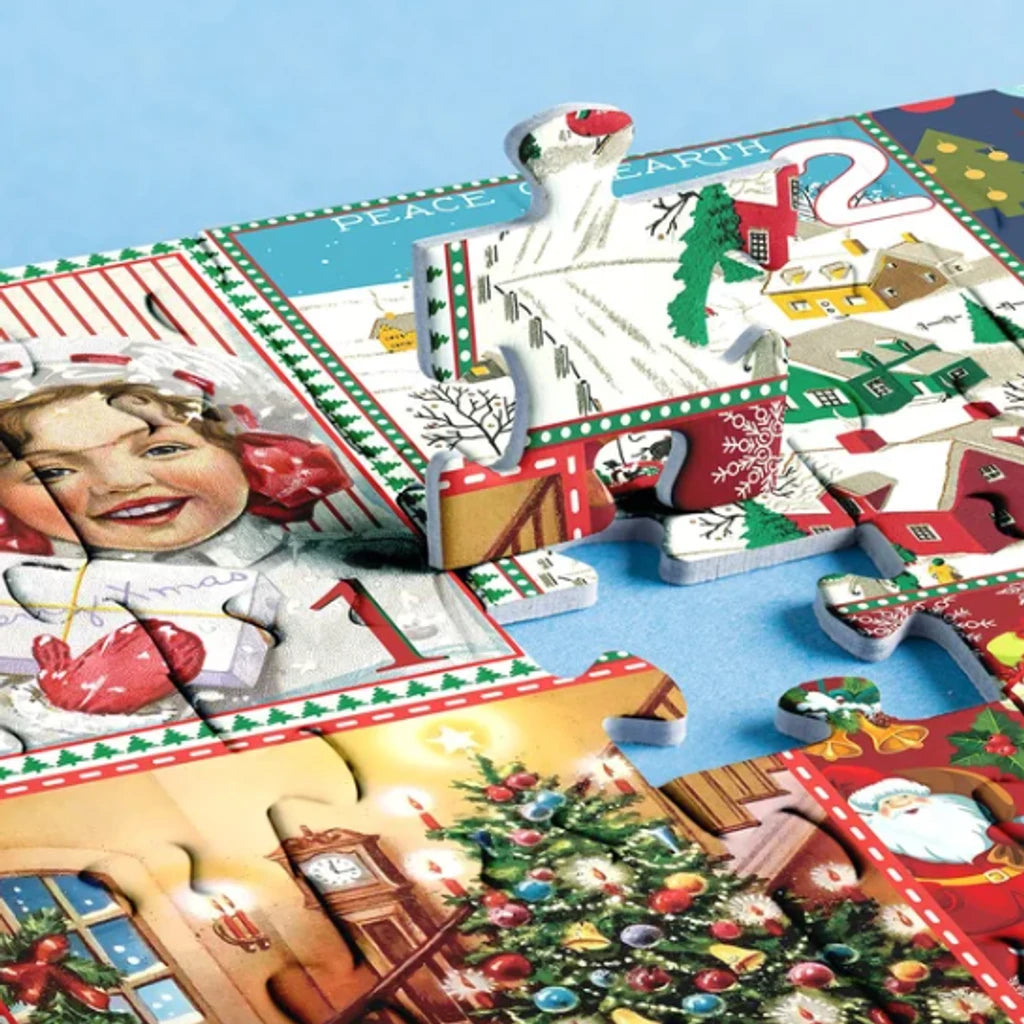 Fröhlicher Jigsaw-Adventskalender