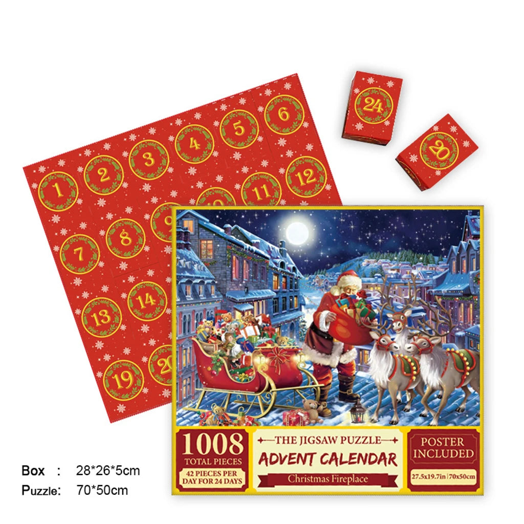 Fröhlicher Jigsaw-Adventskalender