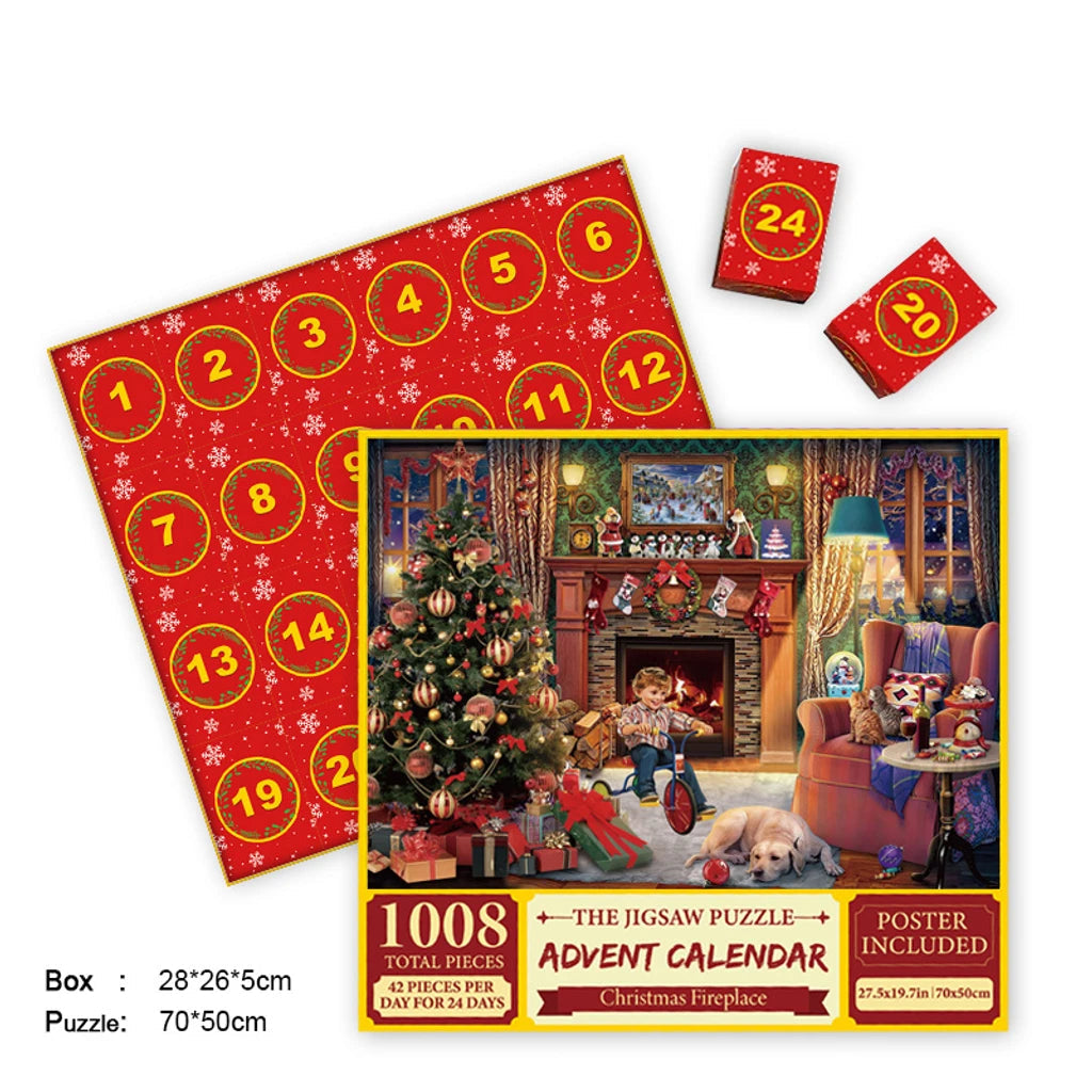 Fröhlicher Jigsaw-Adventskalender