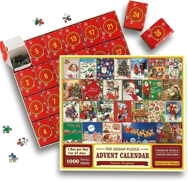 Fröhlicher Jigsaw-Adventskalender