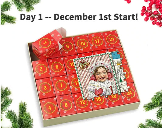 Fröhlicher Jigsaw-Adventskalender