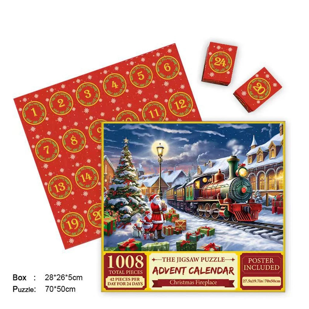 Fröhlicher Jigsaw-Adventskalender