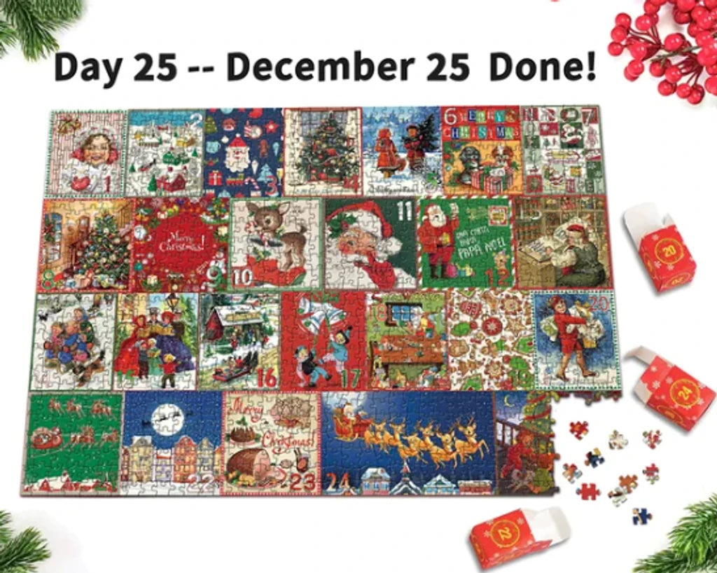 Fröhlicher Jigsaw-Adventskalender