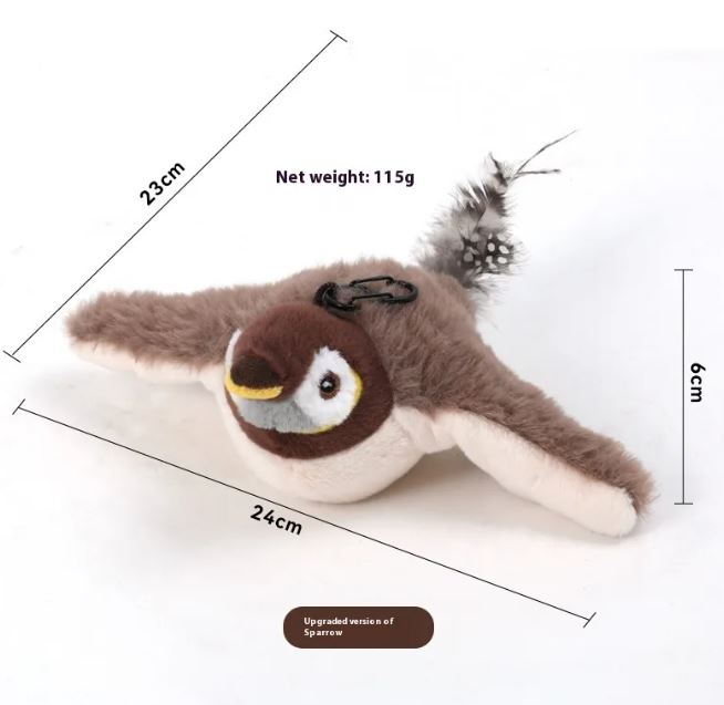 Jouet pour chat oiseau battant des ailes