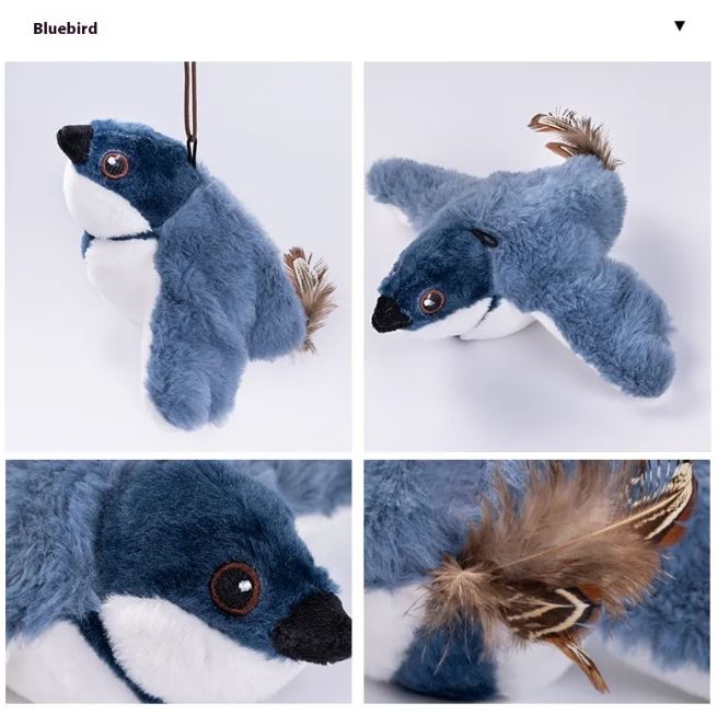 Jouet pour chat oiseau battant des ailes