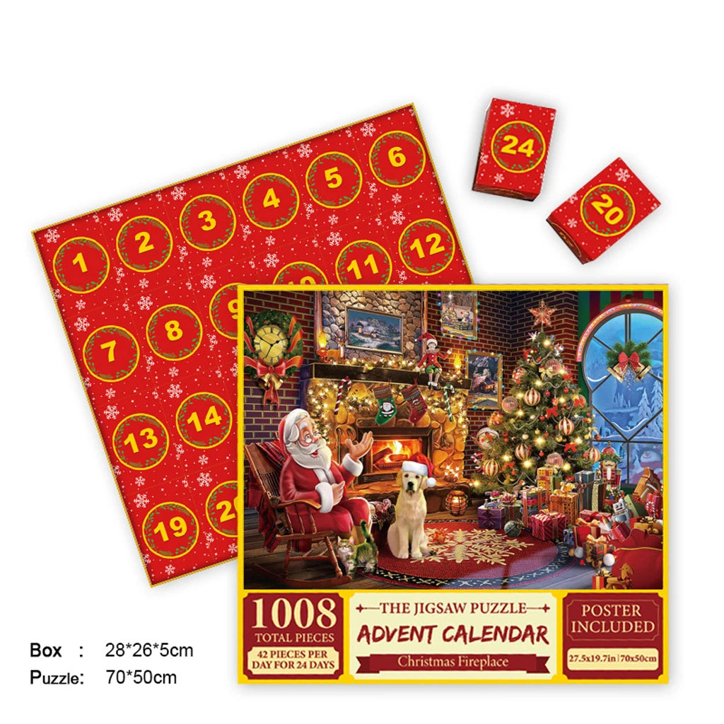 Fröhlicher Jigsaw-Adventskalender