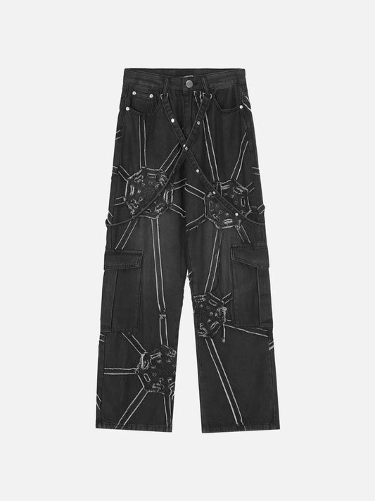 Spinnen-Jeanshose