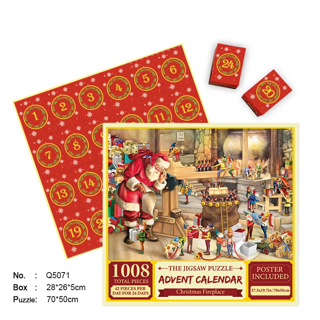 Fröhlicher Jigsaw-Adventskalender